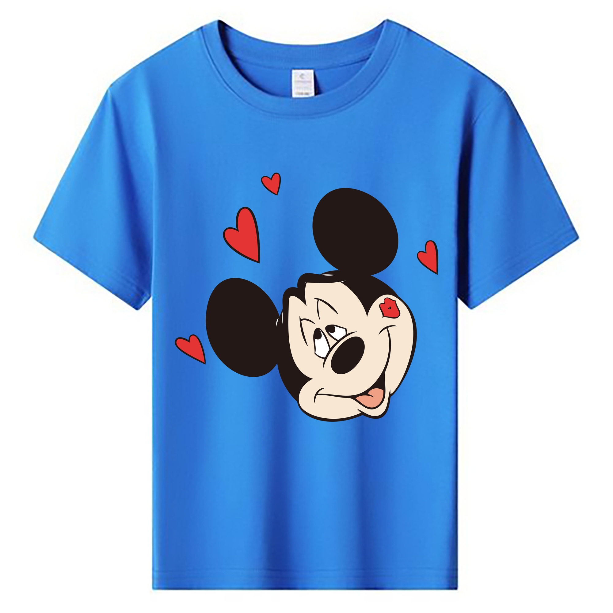 ミッキーマウス Mickey Mouse 綿100％キッズTシャツ（フロントプリント）